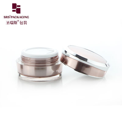 J031 rosafarbene leere Flasche mit Sahne, 30 g 50 g doppelwandige Plastikflasche