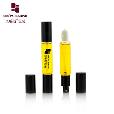 BLPD 10ML Rollkugel Sprühpumpe Doppel Enden Glasflasche für Parfüm ohne Leckage