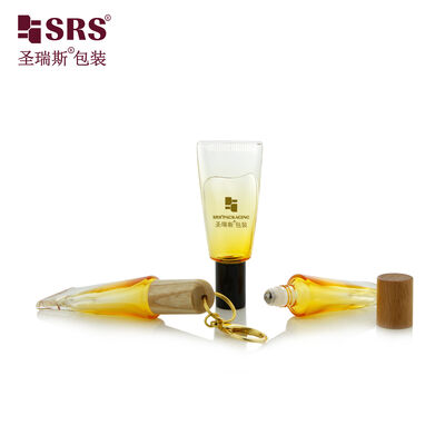 GB3 10ML Leere Röhre Form Dicke Wand Glas Roller Stahlkugel Essential Oil Flasche ohne Leckage