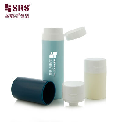PA607 Airless-Pumpflasche aus farbigem Kunststoff mit Klappverschluss für kosmetisches Gel