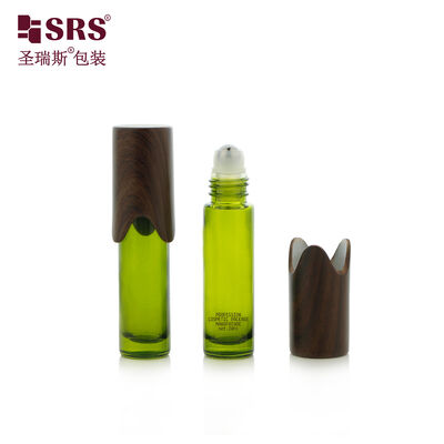 BLPY 10ml Glass Roll On Bottle with Special Shape Cap Perfume Roller Bottle