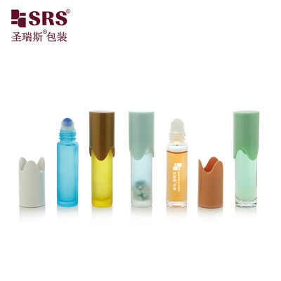 BLPY 10 ml leere Rollflasche aus Glas mit speziell geformtem Verschluss für ätherisches Öl