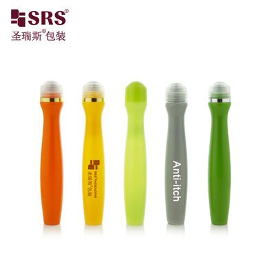 15ml PETG Empty Roller Ball Container For Herbal Liquid Bite Relief Cosmetic Packaging