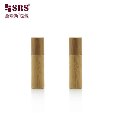 5ml Eco‑Friendly Bamboo Shell Roller Bottle Plastic Inner Vial Empty Cosmetic Roll‑on Container For Perfume Fragrance Oil