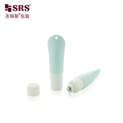 KG2 20ML Oblate Shape Empty Customized Roller Ball Bottle With Switch Collar With Printed Logo