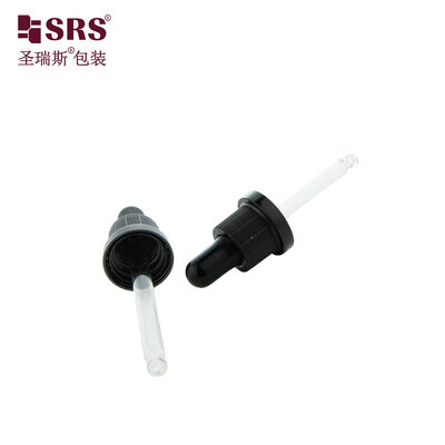 Cosmetic Regular Dropper Cap Glass Pipette Assembly For Aromatherapy Essential Oil Packaging Parts
