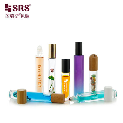 Wholesale Multiple Sizes Thick Bottom Glass Bottle, Empty Cosmetic Perfume Glass Bottle With Aluminum Cap, Plastic Cap & Wood Cap