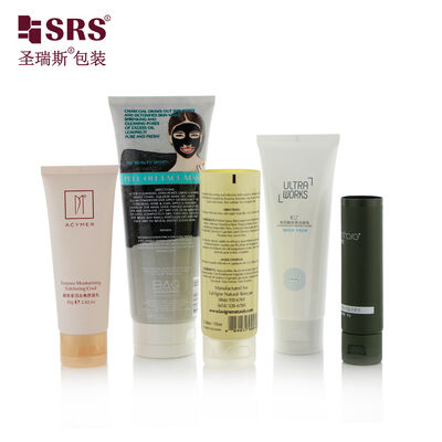 Empty Soft Plastic Flip Top Cap Cosmetic Tube Packaging Custom Printing