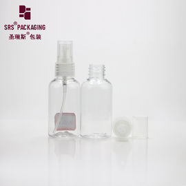 Warme Kunststoffparfüm Sprühpumpe rund Mini-transparente 50ml Flasche Pet