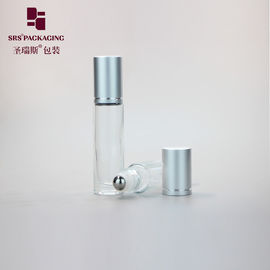 10 ml transparente, klare, leere Glasrolle auf Metallkugel