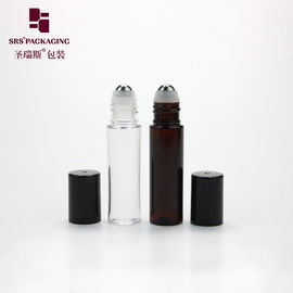 10 ml transparenter Bernsteinfarbener leerer Kunststoff PET Hautpflege Lippenstift Rollen auf Schlauch