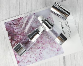 A0230 15 ml 30 ml 50 ml Hautpflegeemulsion Serum Silber Luftlose Pumpenflasche
