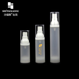 15 ml 30 ml 50 ml Plastikspray leere Alkohol-Luftlose Pumpenflaschen mit Frost