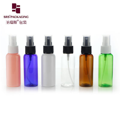 50 ml PET-Plastik-Flasche mit rundem Spray mit leerer Alkoholfarbe