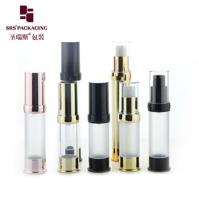 Leere Luxus Rose Gold Farbe Reisegröße Kosmetische Serumpumpe Flasche 30 ml Luftlos