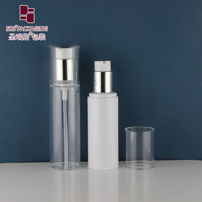 120 ml PCR-Material für den recycelbaren Gebrauch Leere Lotionspumpe Flat PET Flasche