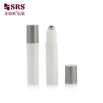 1/3 OZ Stoff Weiße Farbe Kunststoff PP Anti-Juckreiz Flüssigkeit Rollkugel Flasche 10ml