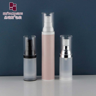 15 ml 30 ml 50 ml leere PP-Plastik-Transluzente recycelbare Grundfläche Luftlose Plastikpumpenflaschen