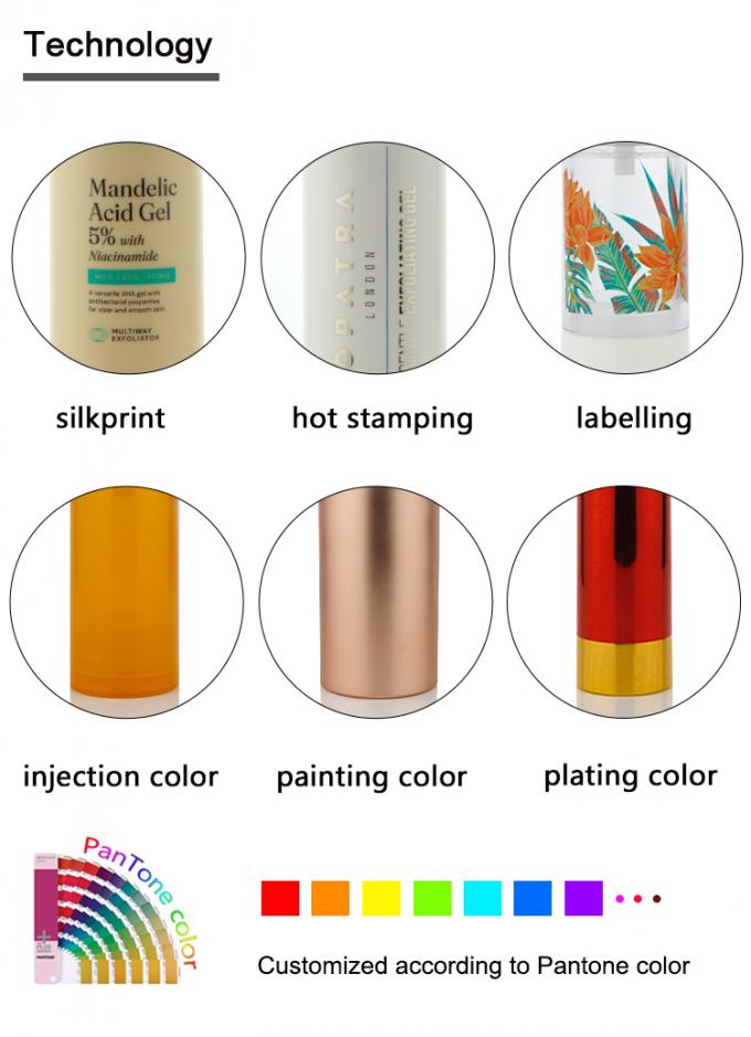 PET43 130ML 170ML Große Kapazität PET Kunststoff Farbe anpassen Rund PCR Recycling Roll On Flasche Für Deodorant Gel 14