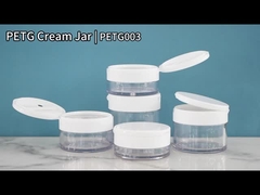 PETG003 Plastic Jar mit Flip Cap für Creme