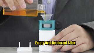 D043 Ein genauerer Blick: 20 g leerer ovaler Anti-Juckreiz-Balsam-Deodorant-Behälter aus PP-Kunststoff